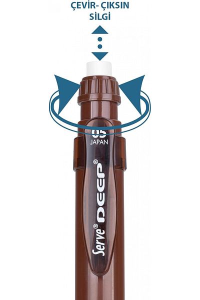 Serve Deep Natural Colors 0.5mm Mechanical Pencil - Earth Brown