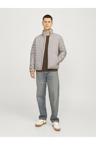 Jack & Jones Jjestate Συσκευαζόμενο Κολάρο Φουσκωτού Noos Erkek Mont 12256985 Atmosphere