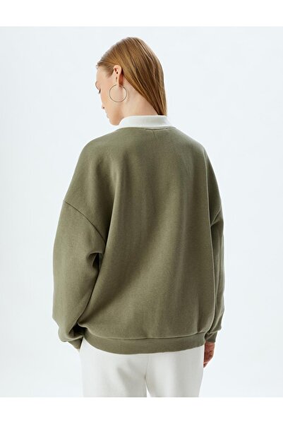 Koton Kadın Sweat 5wal10174ık Haki