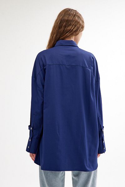 QANU Navy Blue Freesia Shirt
