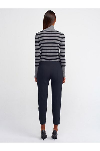 Dilvin 71236 Normal Waist Trousers-Black