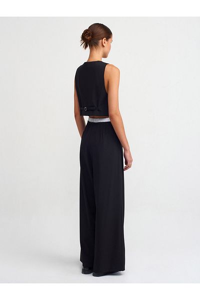 Dilvin 71258 Contrast Boxer Pants-Black
