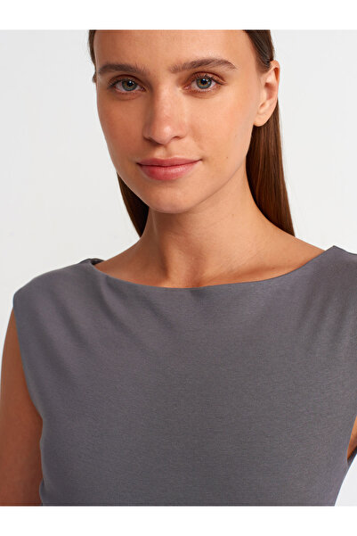 Dilvin 31086 Model Smoke Colored Cotton Body Design