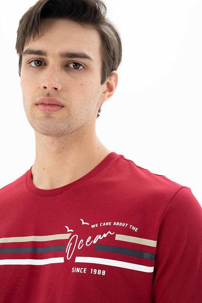 Arma Tricou pentru bărbați, roșu Claret, mărime mare, cu gâtul turn, Y 25344869901