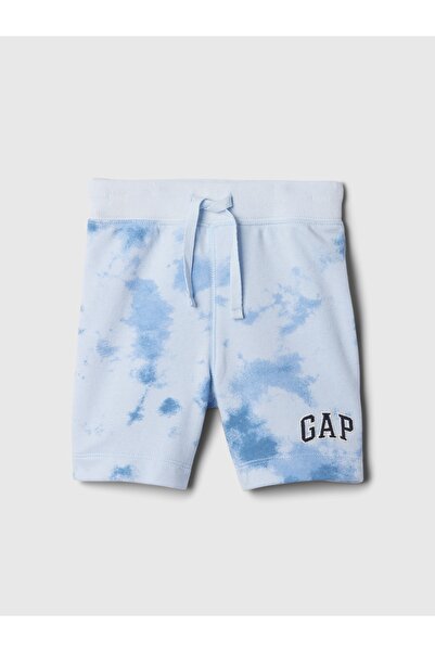 GAP Erkek Bebek Mavi Gap Logo Pull-On Fransız Havlu Kumaş Şort