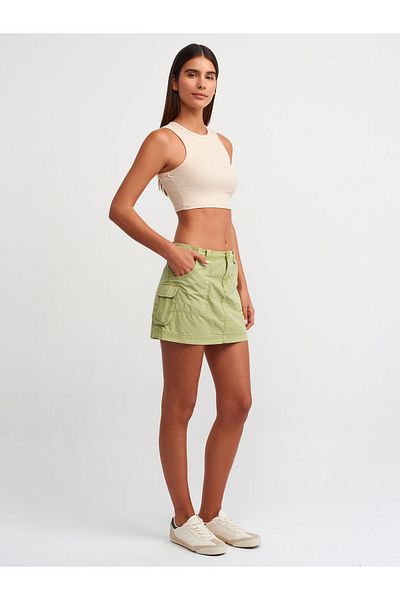Dilvin 80872 Fustă mini cargo - Cagula