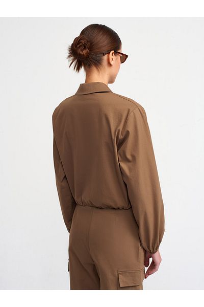 Dilvin 60728 Памучно яке - Кафе