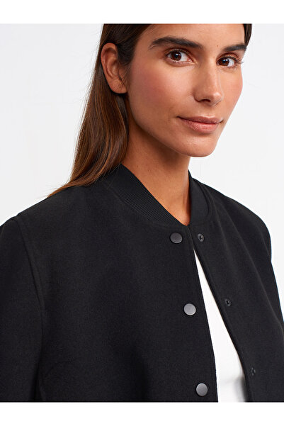 Dilvin 60719 Gömlek Bomber Ceket-Siyah