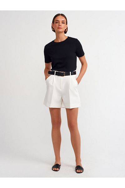 Dilvin 31142 Black Cotton Crew Neck T-shirt