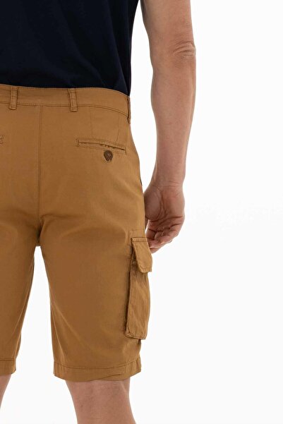 Arma Ανδρικό κοντό σορτς με κανονική εφαρμογή σε καφέ τσέπη Cargo Y 25505278401