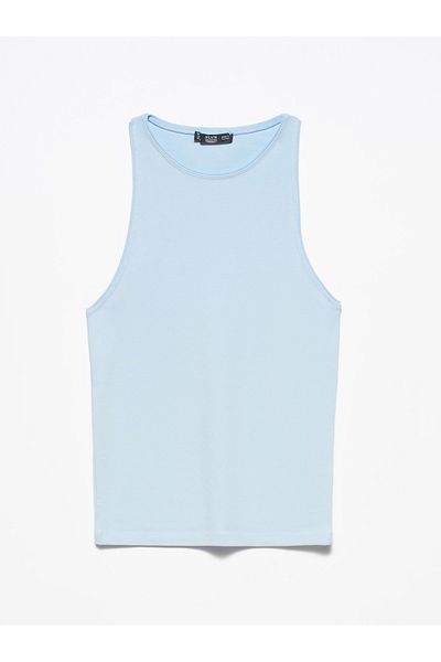 Dilvin 3694 Tricou Blue Halter Guler