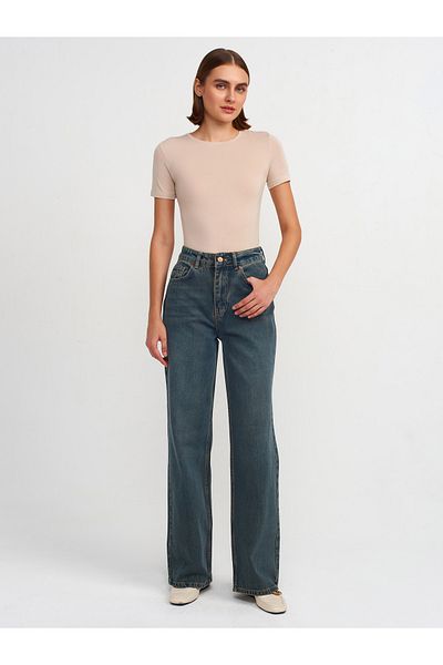 Dilvin 71681 Model Tinted Denim Pants