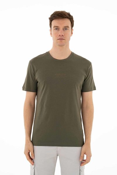 Arma Ανδρικό μπλουζάκι Khaki Regular Fit Crew Neck Y 25344405701