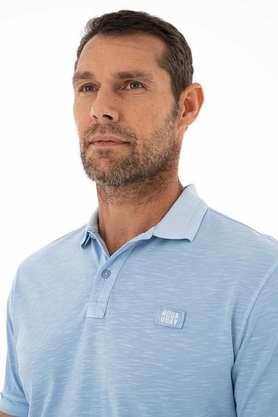 Arma Tricou albastru pentru bărbați, cu croială normală, cu gât polo, Y 25374490401