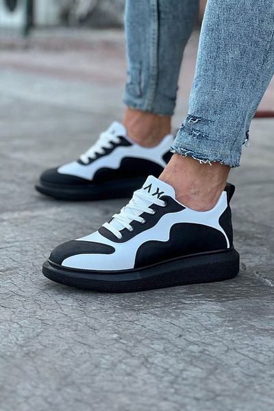 kapsulavm Charcoal White Men's Casual Shoes