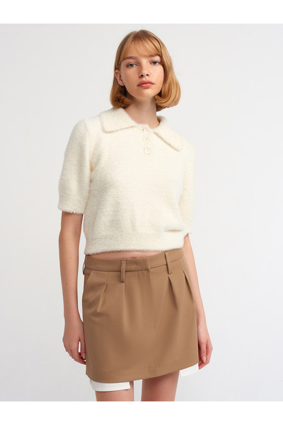 Dilvin 80809 Mini Etek-Camel