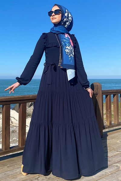 Rabia Şamlı Φόρεμα Bade Navy Blue
