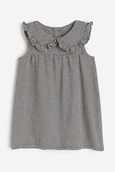 H&M Yakalı Gabardin Elbise