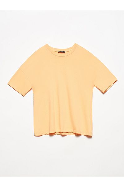 Dilvin 3683 Tricou de bază-piersică