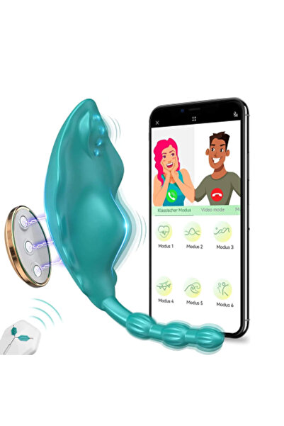 Telefon Kontrollü Manyetik Klipsli Külot Içi Giyilebilir Panty App 3in1 Vibratör - Üstün Haz