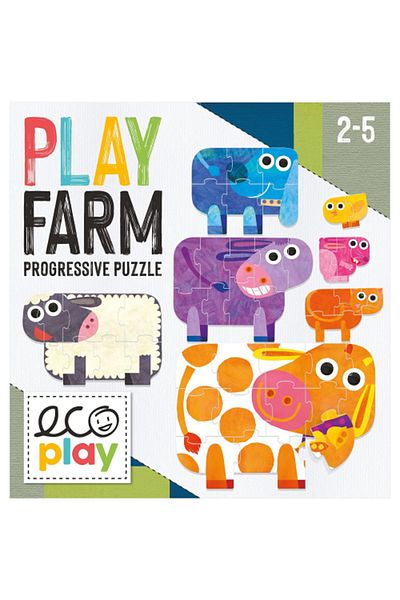Headu أحجية Ecoplay Play Farm المثيرة (2-5 سنوات)