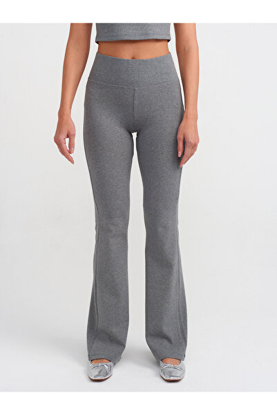 Dilvin 71050 Anthracite Spanish Leg Ribbed Trousers