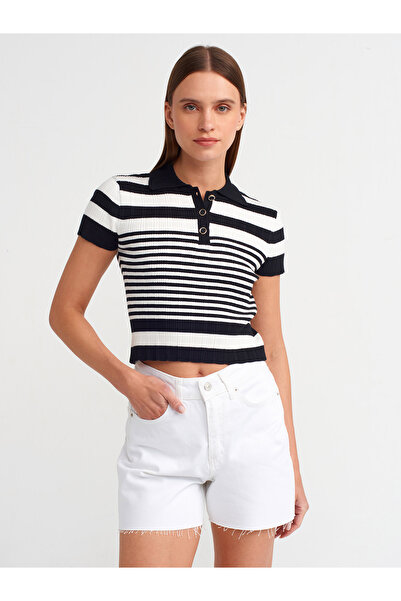 Dilvin 71503 Denim Şort-beyaz