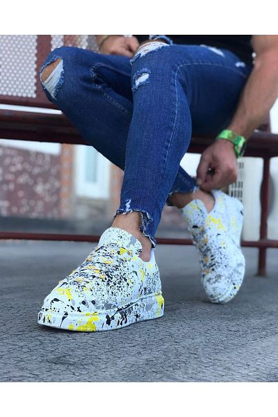 Astra Market Yellow Colored Men's Casual Shoes