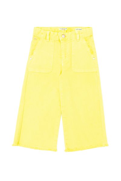 U.S. Polo Assn. Girl's Neon Yellow Canvas Pants 50264079 -Vr168