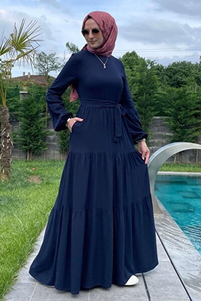 Rabia Şamlı Noble Navy Blue φόρεμα