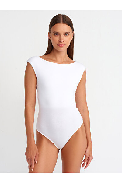 Dilvin 31086 Μοντέλο Λευκό Βαμβακερό Σχέδιο Σώματος