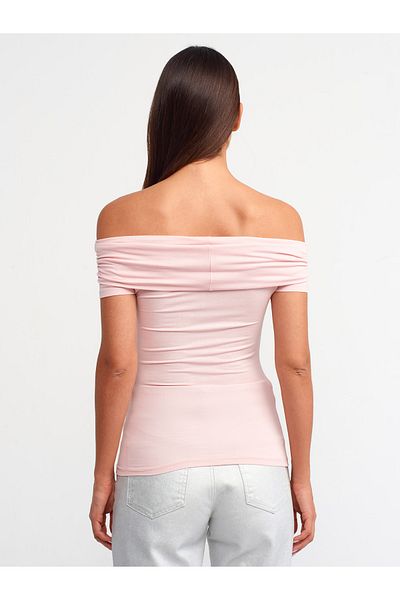 Dilvin 30919 Off Shoulder Ball-Powder