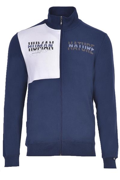 Arma Мъжки суитшърт с цип в индиго цвят K22324993301