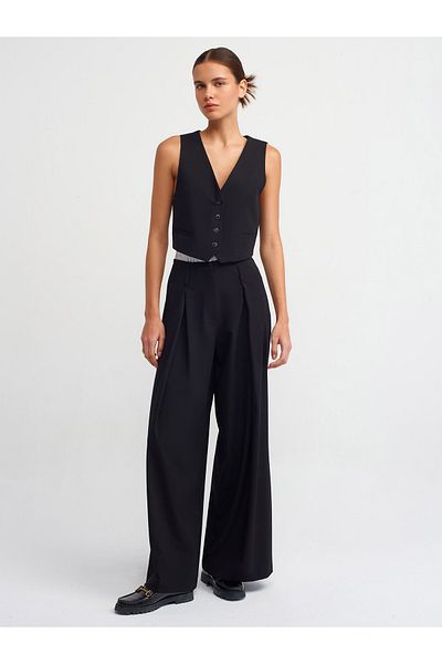 Dilvin 71258 Contrast Boxer Pants-Black