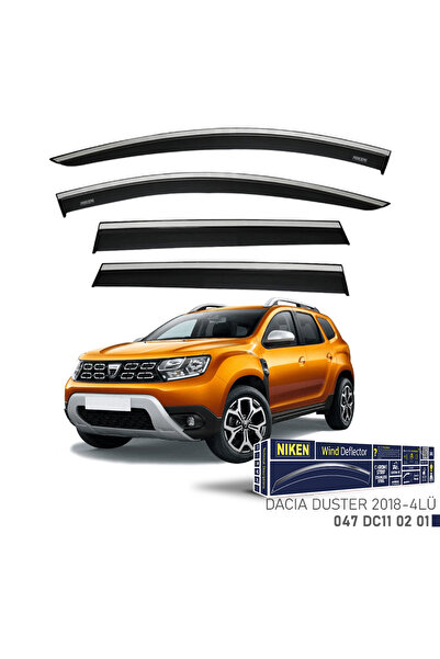Niken Kromlu Cam Rüzgarlığı Dacia Duster 2018-2023 ile uyumlu