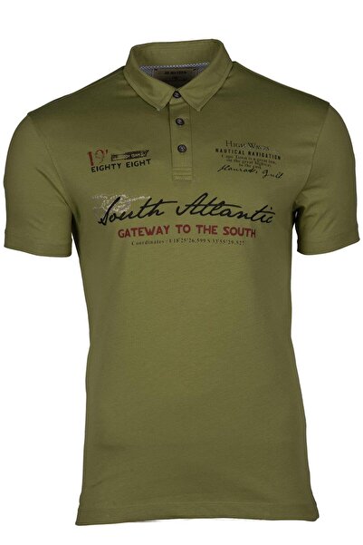 Arma تي شيرت بولو بياقة بولو أخضر للرجال Y9tyo7617