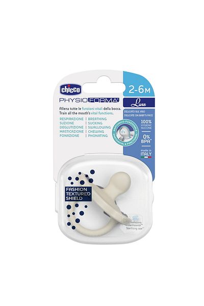 Chicco Physioforma Soft Luxe Unisex Pacifier - 2-6 Months Single