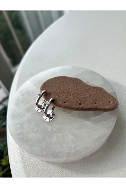 AKARSU TAKI Göçmen küpe gümüş renk