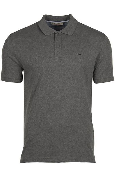 Arma Ανδρικό μπλουζάκι με γκρι Basic Slim Fit Polo Neck Y9tyo7992