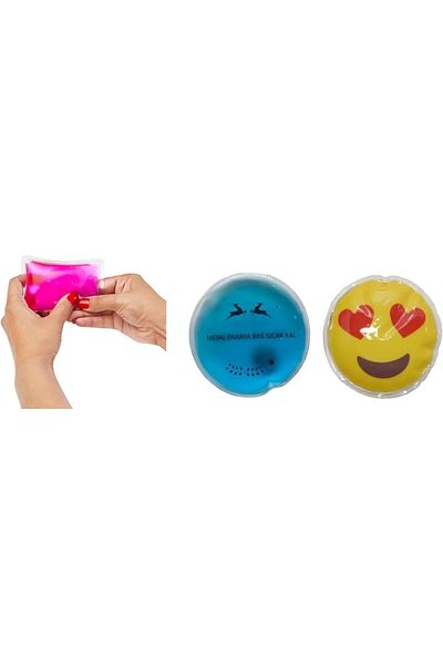 Bosphorus Emoji Blue Gazelle Pocket Stove, Hand Warmer, 2 Pieces of Hot Water Bag Pvc 9cm Mhmt 1053513