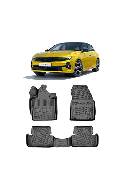 Rizline Opel Astra L 2022 Sonrası 3D Havuzlu Paspas Siyah
