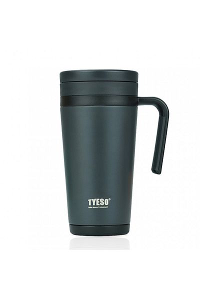 Tyeso Business Mug Vakumlu Çay Demleme Ve Kahve Bardağı 500 ml Siyah
