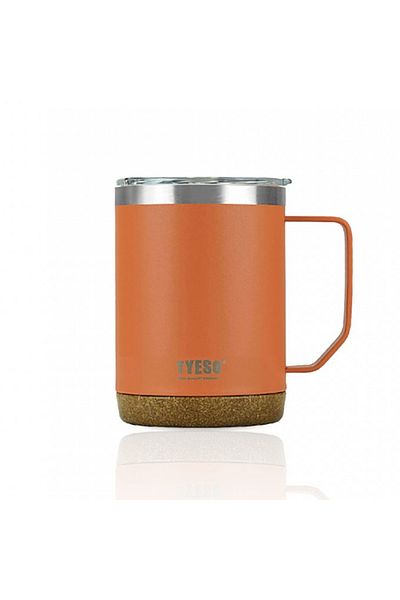 Tyeso Venus Mug Vakumlu Paslanmaz Çelik Termal Kapaklı 530ml Turuncu