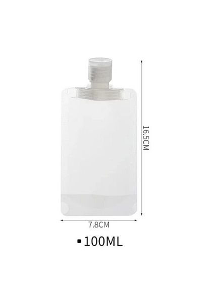COLLECTİON 3 Pcs Cream Shampoo - Shower Gel Container, Travel Reusable, Refillable