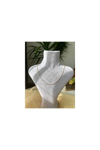 AKARSU TAKI Rodyum zincir kolye