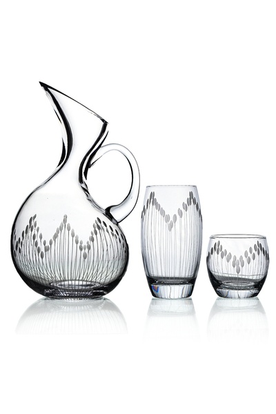 DECOCIA Pudgy 13 Parça Bardak Seti Ördek Karaflı Vega Desenli