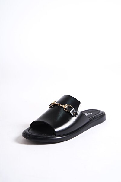 TRENDELLA Genuine Leather Women's Slippers - Daily Comfortable and Stylish