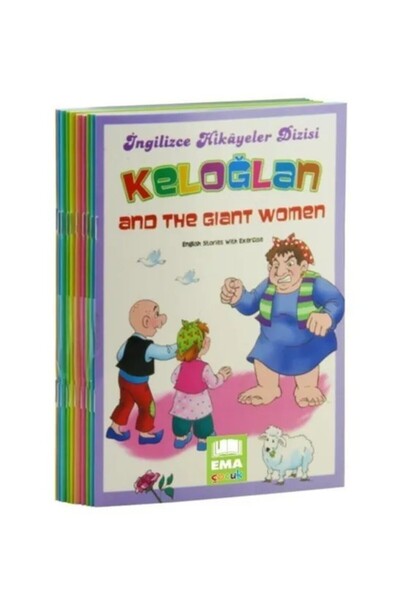 Ema Çocuk İngilizce Hikaye Serisi 10 Kitap Keloğlan/ Ema