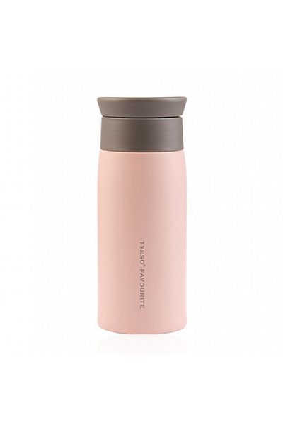 Tyeso Grace Vacuumed Leakproof Tea Brewing and Beverage Thermos 350ml Pink