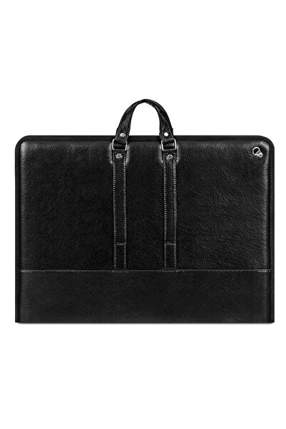 Gözde Proje 35x50 cm (40x55 cm) Suni Deri Profesyonel Resim - Proje Çantası Siyah